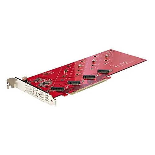 STARTECH QUAD-M2-PCIE-CARD-B QUAD M.2 PCIE ADAPTER CARD ENABLES INSTALLATION O