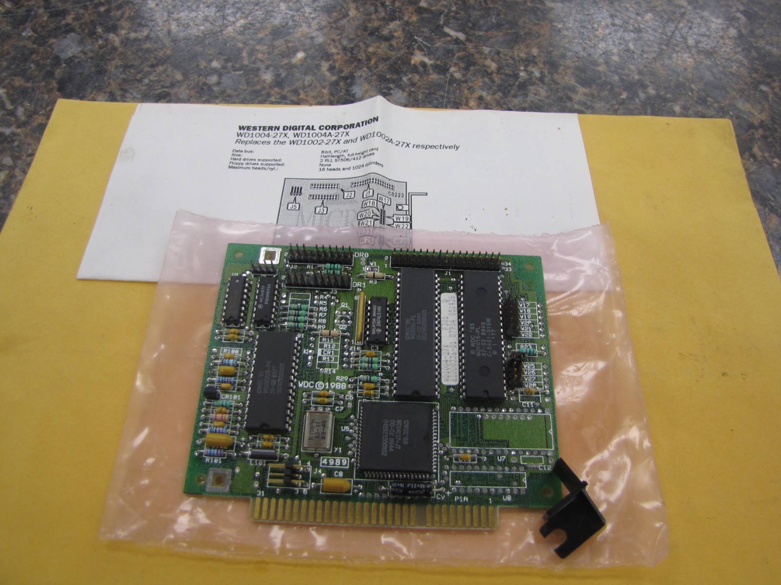 Vintage Western Digital, 8-Bit Controller Card WD1004-27X - New