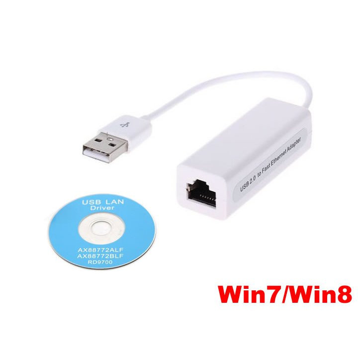 Ethernet 10/100 Wired Network USB Adapter LAN RJ45 Card AX88772A Chip Win7 Win8