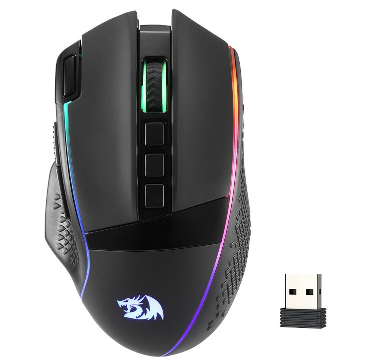 Redragon M991 Wireless Gaming Mouse, 26000 DPI 3-Mode Gamer Mice w/Rapid Fire