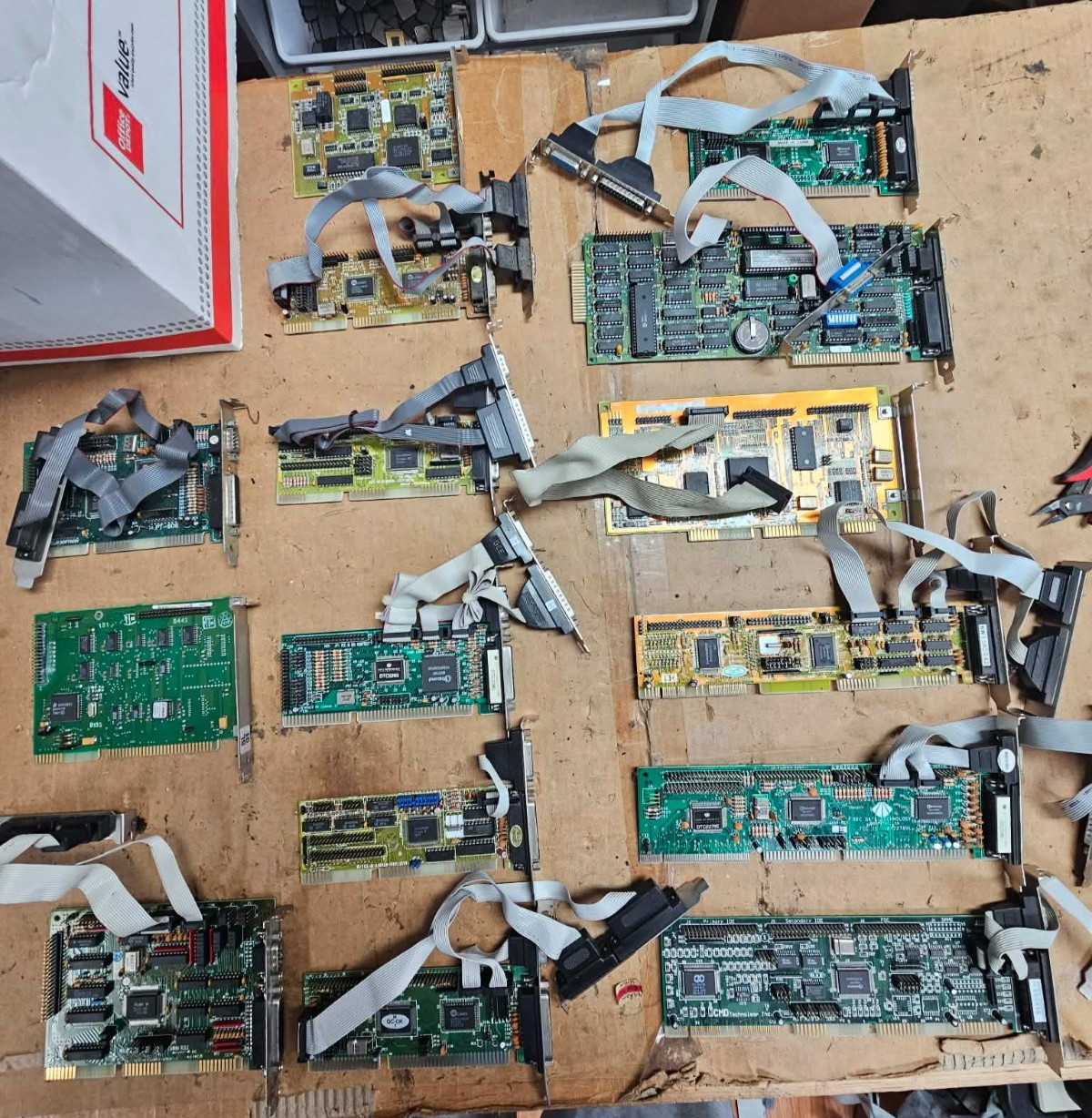 Lot 15 Vintage ISA Controller Cards IDE MFM RLL Winchester Floppy I/O PC XT AT