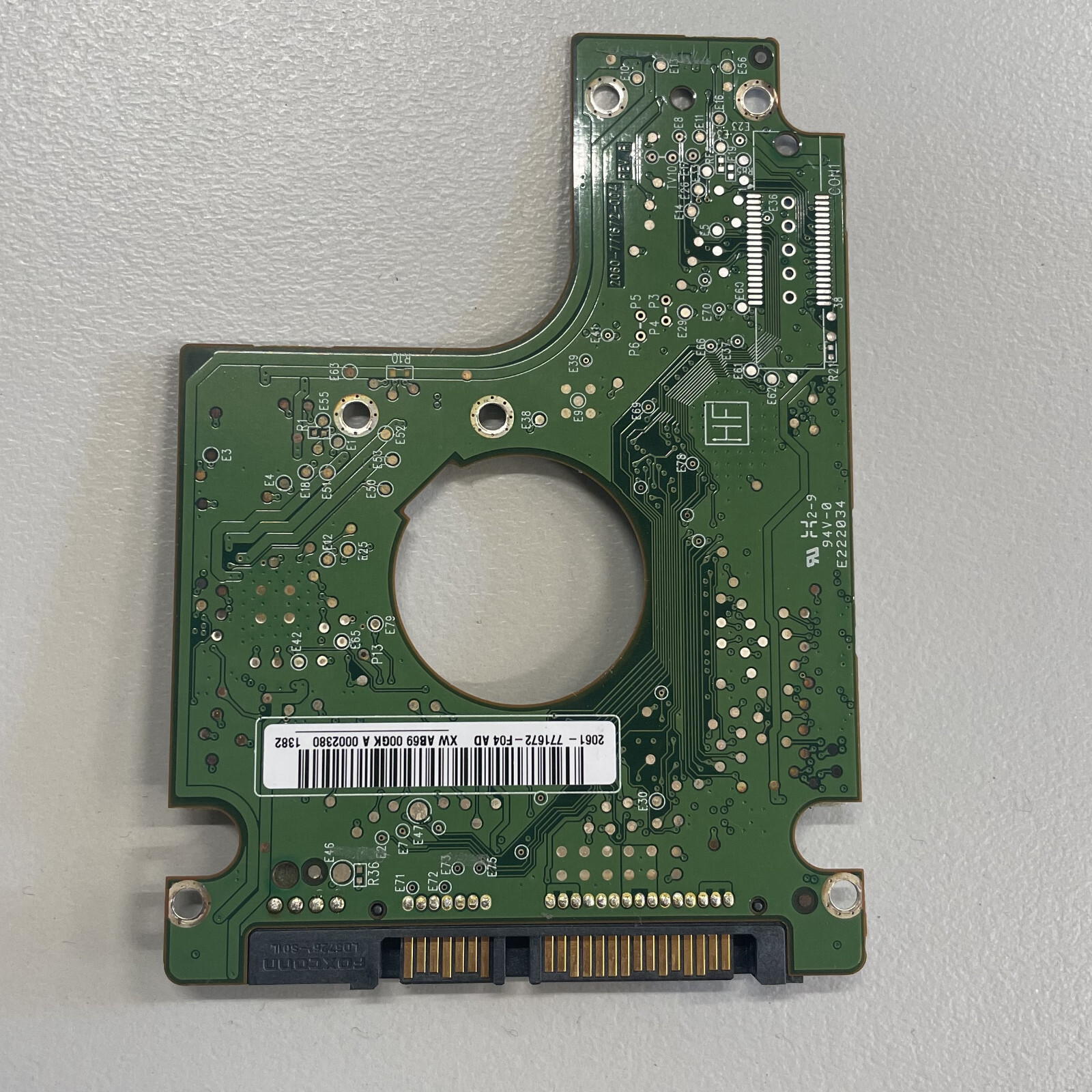 WD WD5000BEVT 2.5" SATA HDD PCB Board 2060-771672-004 REV A 591191-001