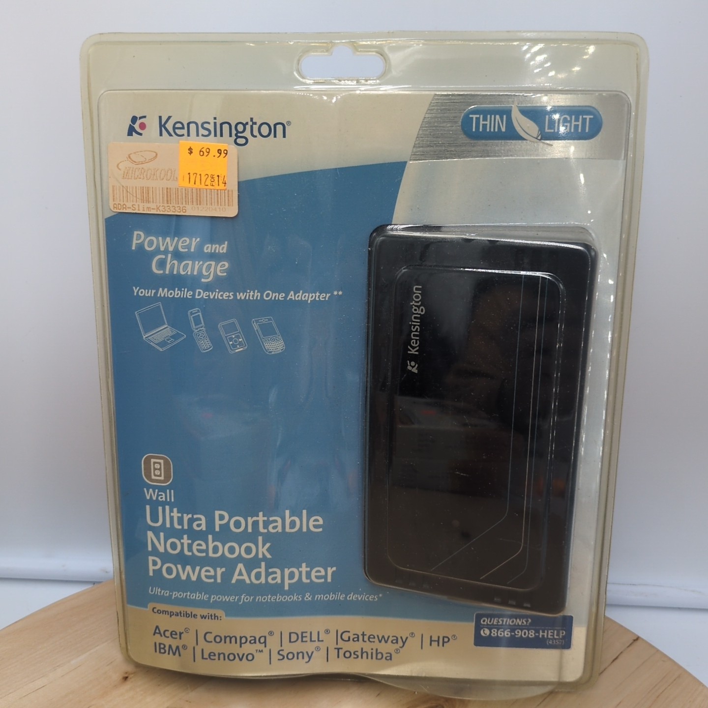 Kensington 120w Ultraportable Universal Notebook Power Adapter Wall 