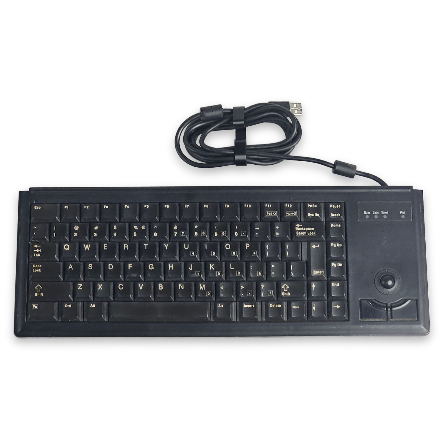 Cherry G84-4400 ML 4400USB Ultraslim Trackball Keyboard USB Black