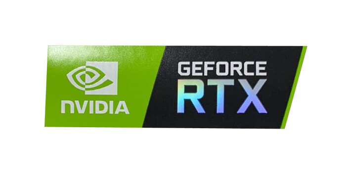 1 pcs Sticker for Nvidia GeForce RTX 46mm x 15mm Case Badge Label Logo USA