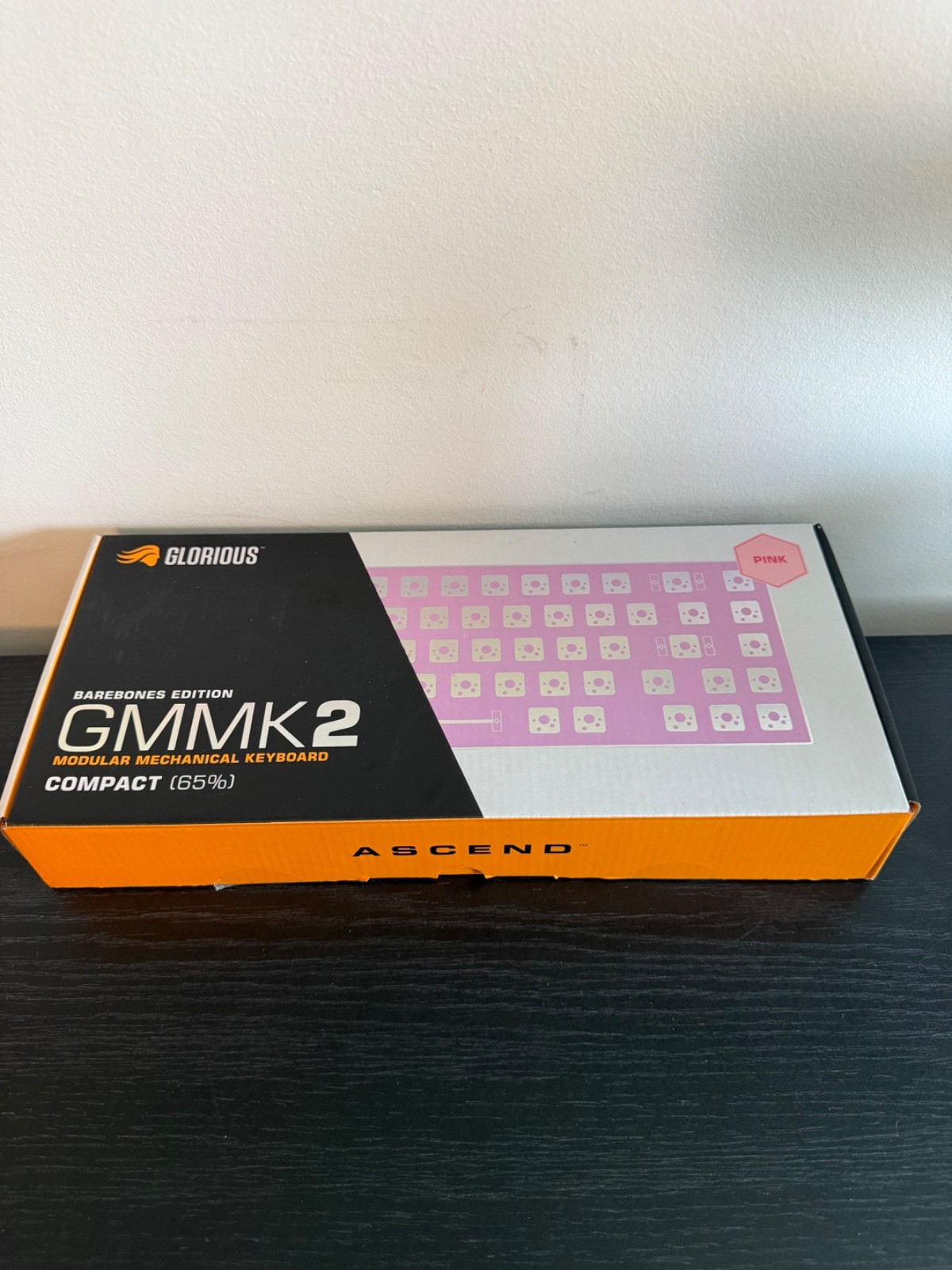 Glorious GMMK Pro Barebone 65% Mechanical - Clicky Gamer PC Keyboard Brand New