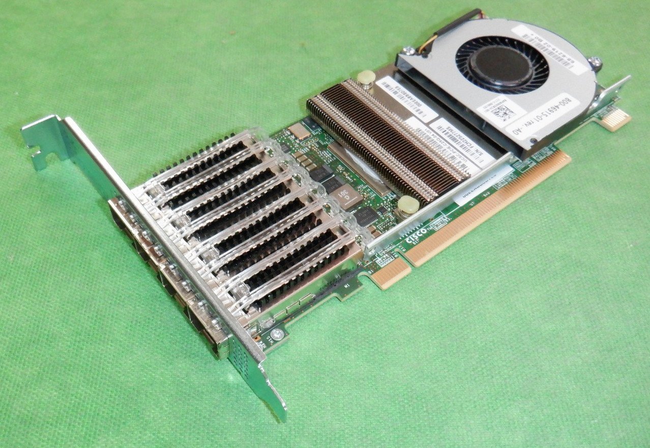 Cisco UCS VIC 1455 4 Port 10/25-GB Network Adapter UCSC-PCIE-C25Q-04 Full Height