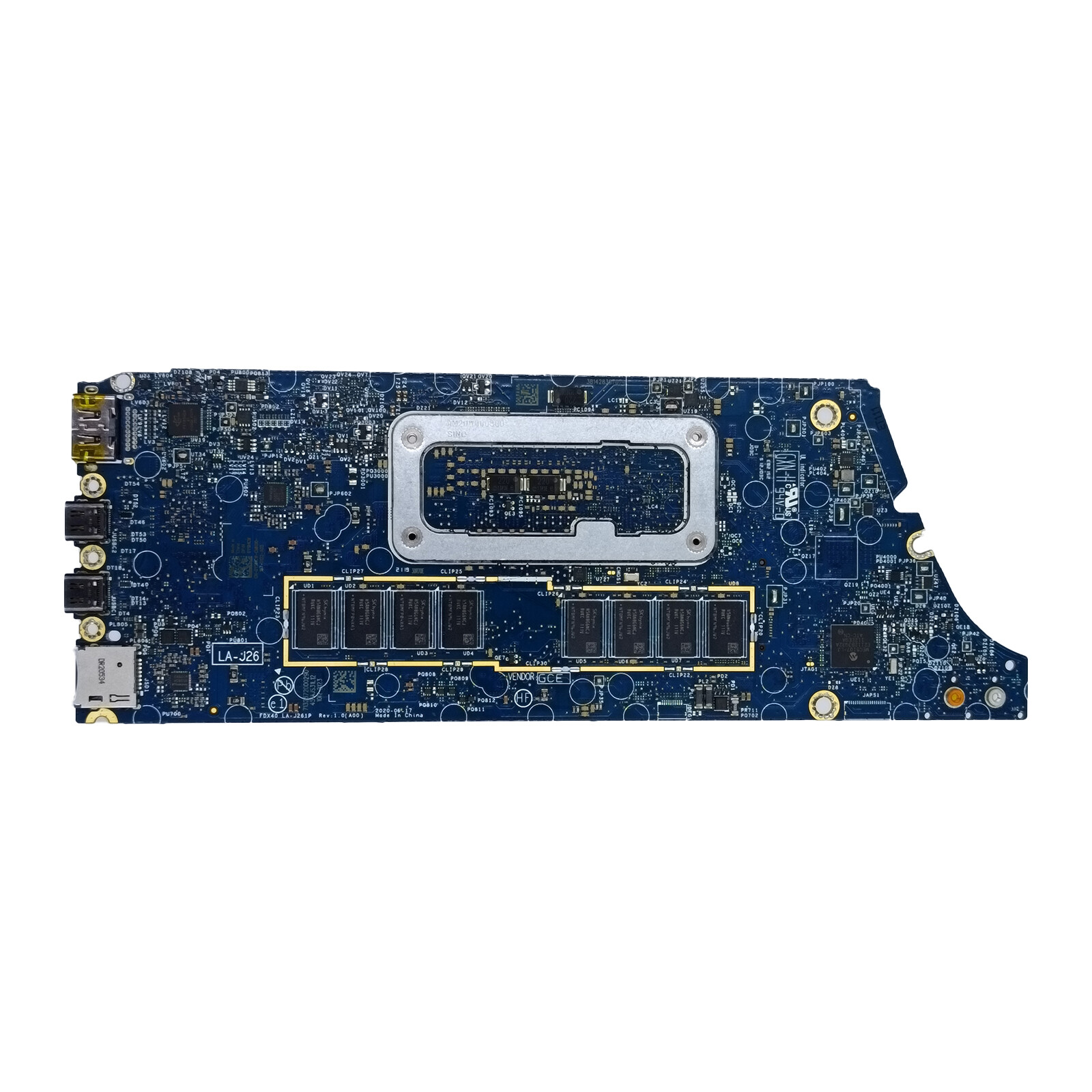 0YKPPF For Dell Latitude 7310 Motherboard FDX40 LA-J261P i7-10610U 16GB AX201D2W