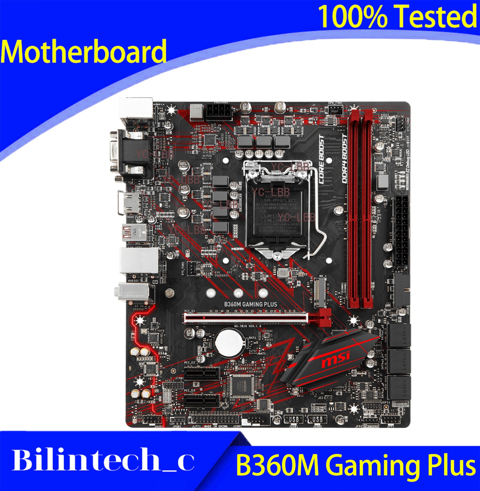 FOR MSI B360M GAMING PLUS 1151-Pin Motherboard M.2 DDR4 Supports 8/9 Generations