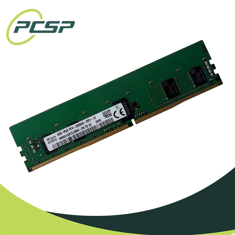 Hynix 8GB PC4-3200AA-R 1Rx8 DDR4 ECC REG RDIMM Server Memory HMA81GR7CJR8N-XN