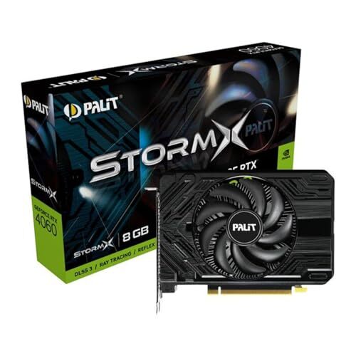 Palit GeForce RTX 4060 StormX V1 8GB GDDR6 GPU Graphics Card Small Form Factor 