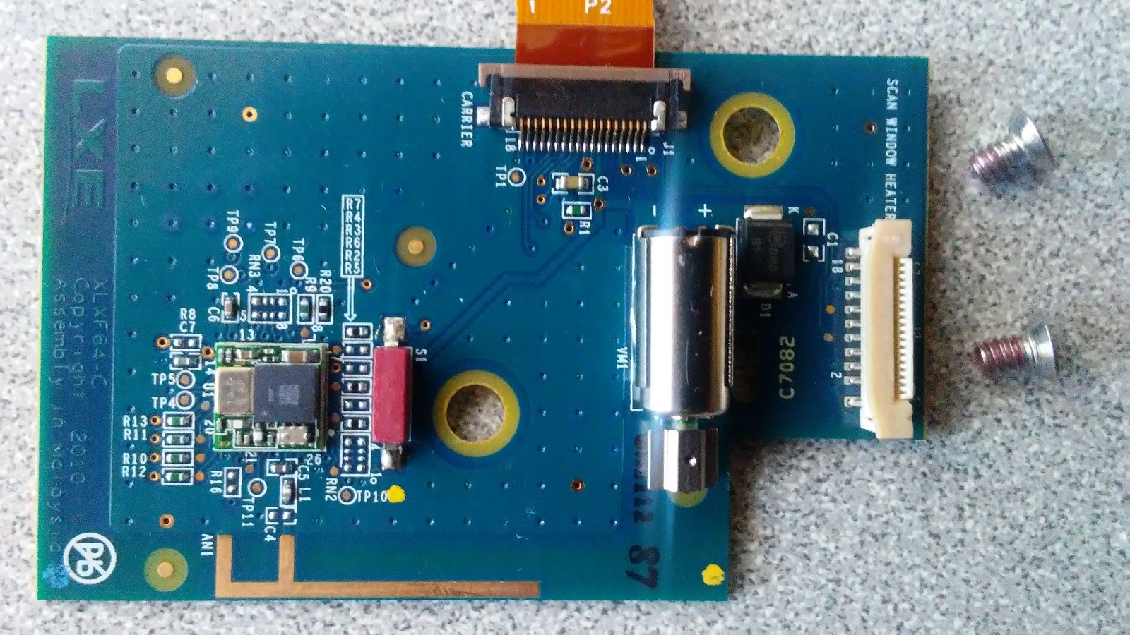 Honeywell LXE OEM MX7 Tecton Handle Interface Board with Bluetooth & Flex Cable