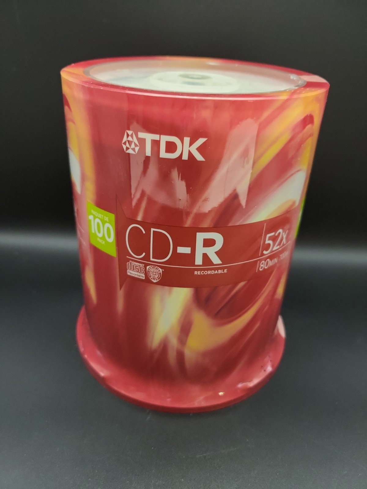 TDK Blank Recordable CD-R 100 Pack 700MB 80Min 52x Speed  New Sealed