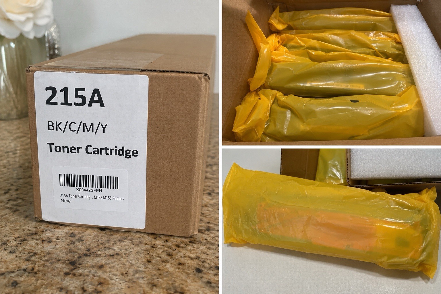 215A Toner Cartridge 4-Pack for HP Color LaserJet Pro M155 MFP M182nw M183fw NEW