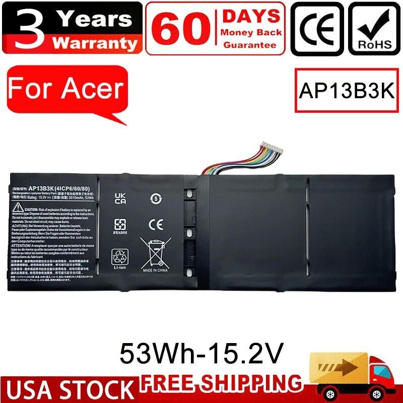 AP13B3K AP13B8K Battery For Acer Aspire M5-583P Series M5-583P-6637 M5-583P-6423