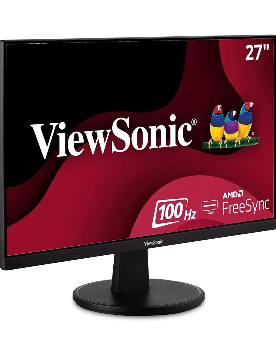 ViewSonic VA2747-MH 27 Inch Full HD 1080p Monitor with FreeSync, 100Hz, Ultra-Th