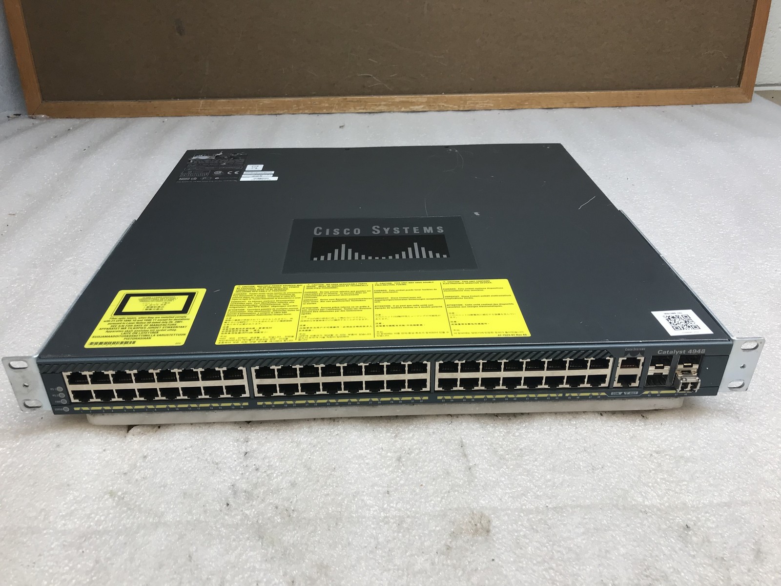 Cisco Catalyst 4948 WS-C4948-S V05 48 Port L3 Gigabit Switch Dual AC