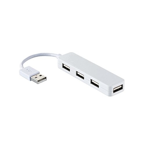ELECOM USB 2.0 Hub 4 Ports Bus Powered Nintendo Switch Compatible White