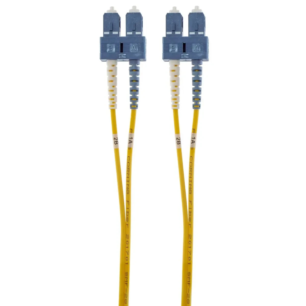 PACK of 2 Hubbell DFRCSCSCS2SM Fiber Optic, Riser Rated, Single ModeDuplex