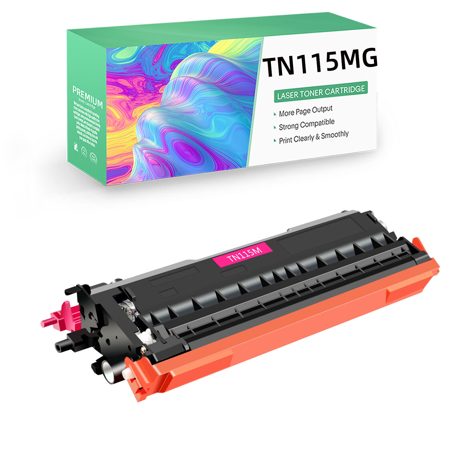High Yield TN115 Magenta Toner Cartridge for Brother HL-4070CDW DCP-9040CN Lot