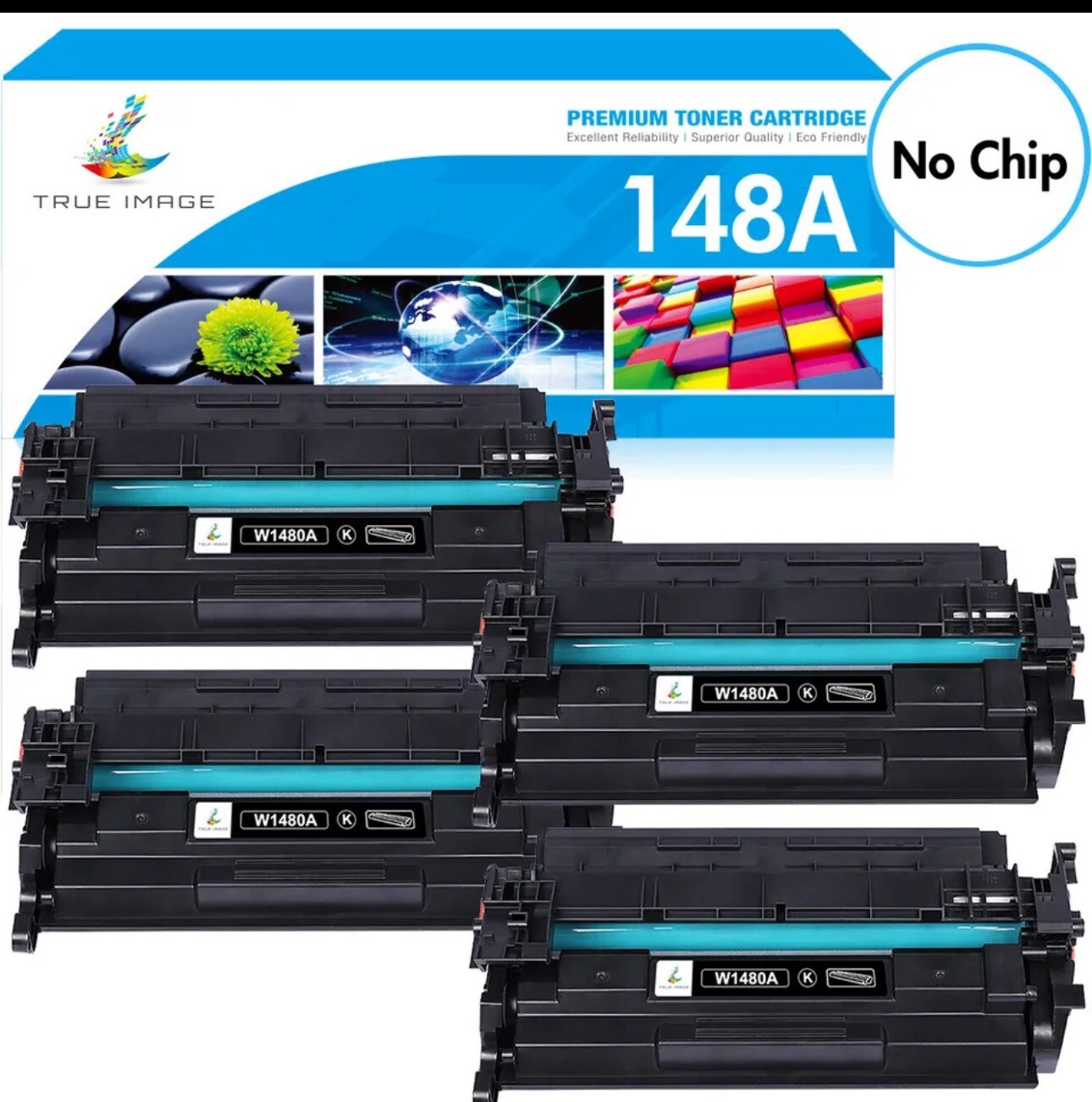 4PCS 148A Toner(No Chip) fit for HP LaserJet Pro 4001n/dn/dw 4101fdn/fdw, W1480A