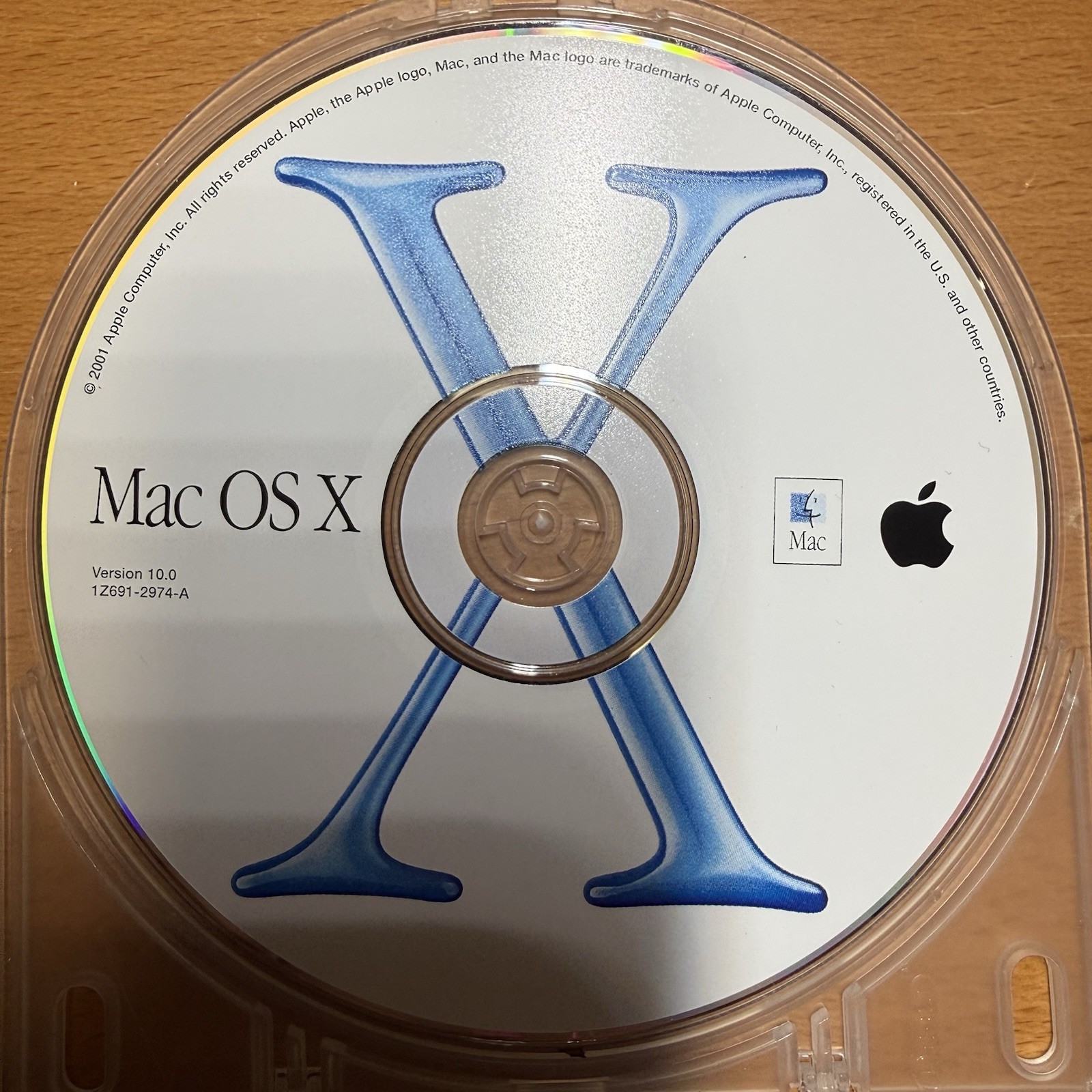 2001 Apple MAC OS X CD Version 10.0 1Z691-2974-A _ Developer Tools CD
