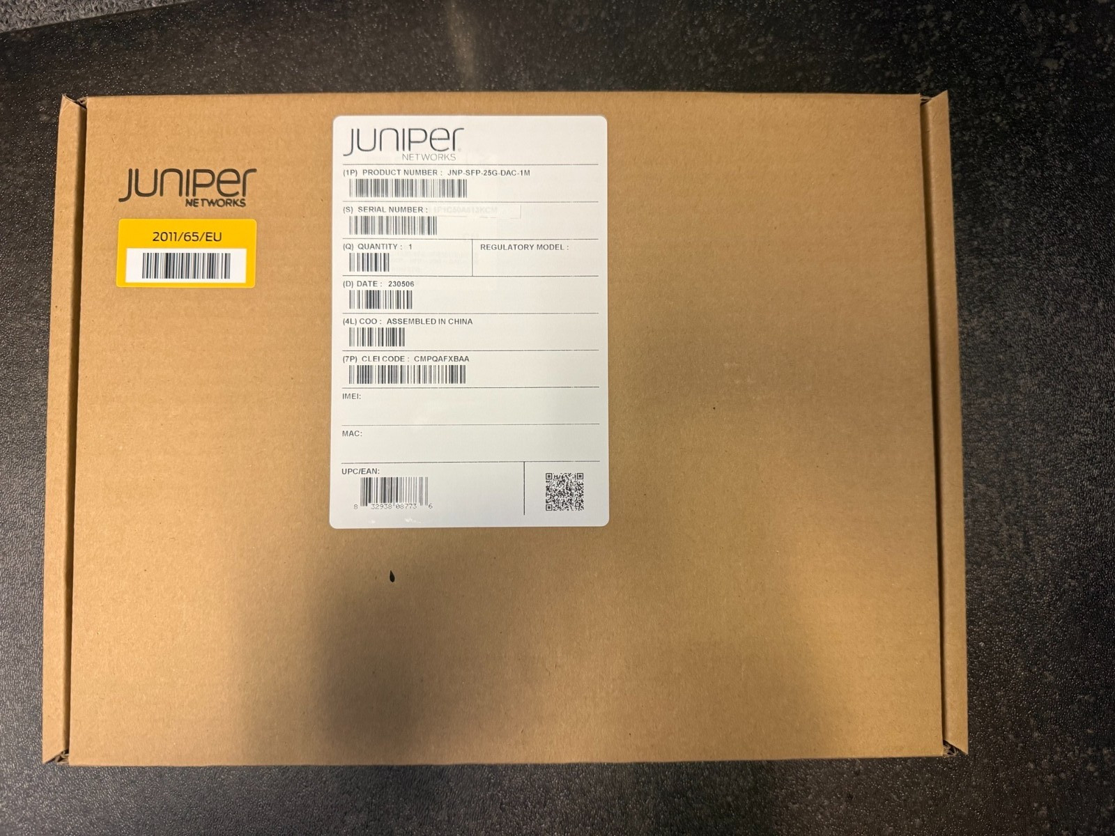 BRAND NEW SEALED Juniper JNP-SFP-25G-DAC-1M