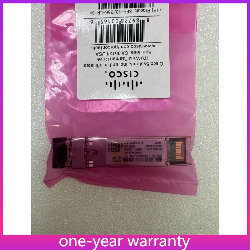 SFP-10/25G-LR-S 10/25GBASE-LR SFP28 Cisco Module with Green Hologram