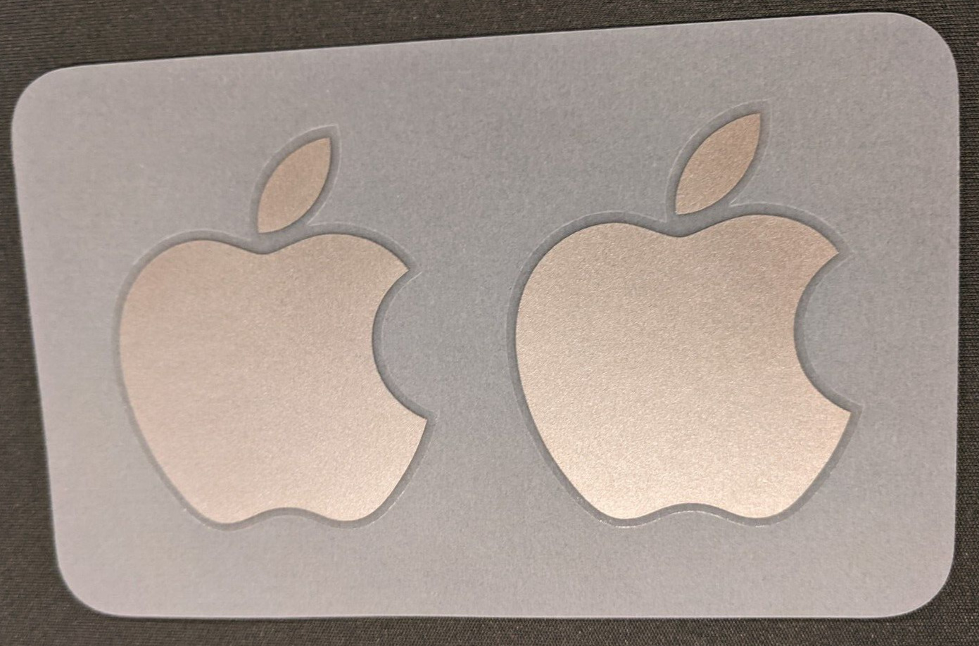 Genuine Apple logo stickers x2 starlight MacBook NEW