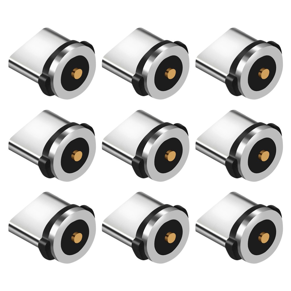 9 Pcs Magnetic Charging Cable Usbc Adapter Charger Connector Tip Type