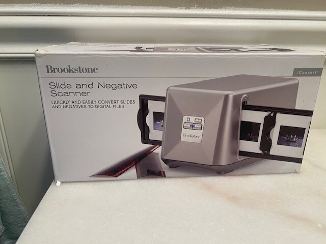 Brookstone iConvert Instant Slide & Negative Scanner New