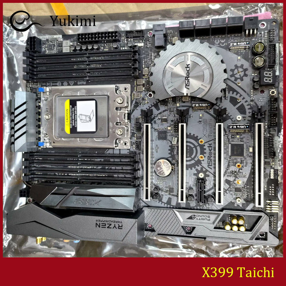 FOR ASROCK X399 Taichi DDR4*8 128GB X399 AMD TR4 ATX Motherboard Test OK