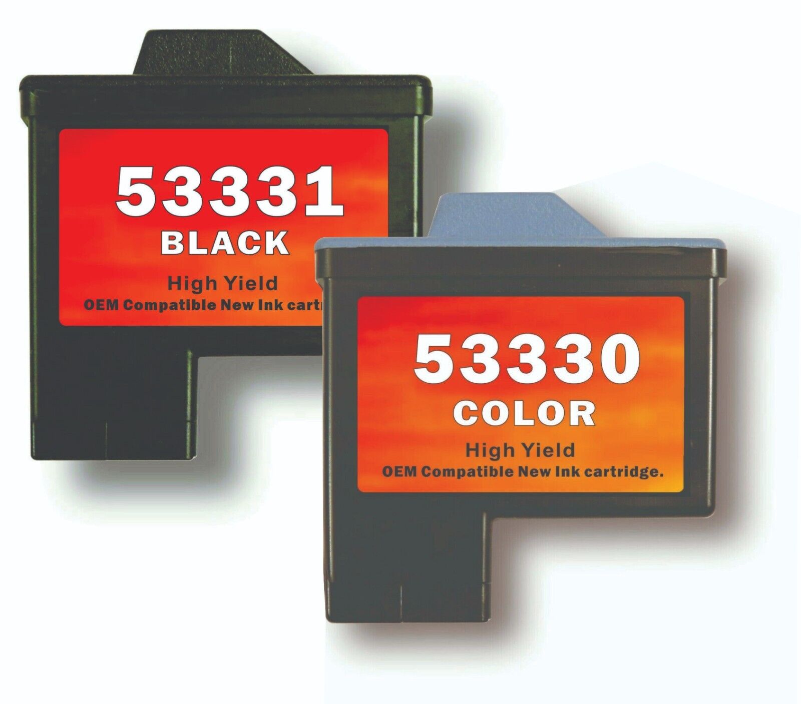 Primera 53330, 53331.  1 color, 1 black Ink Cartridge for Bravo II, XR