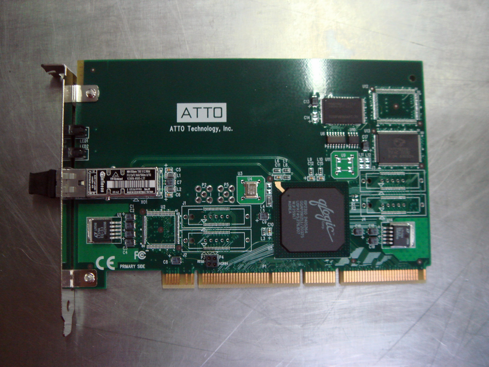 ATTO Technology Inc 0030-03207-01 Rev B Used Fibre Channel Card