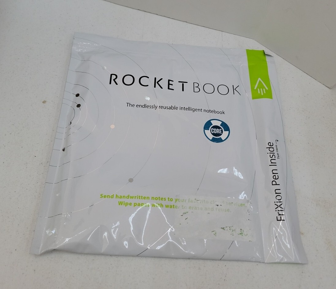 Rocketbook Smart Reusable Notebook - Dot-Grid Eco-Friendly Notebook With Pen