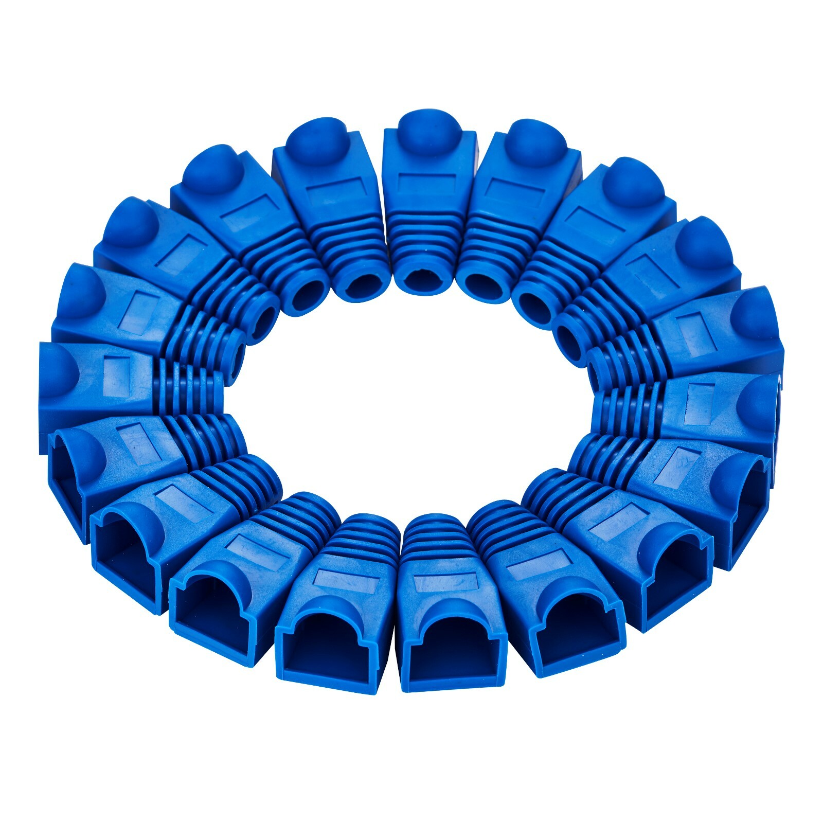 400 pcs Boot Cap Cover for RJ45 Network Connectors Cat5 Cat5e Cat6 Cable Blue