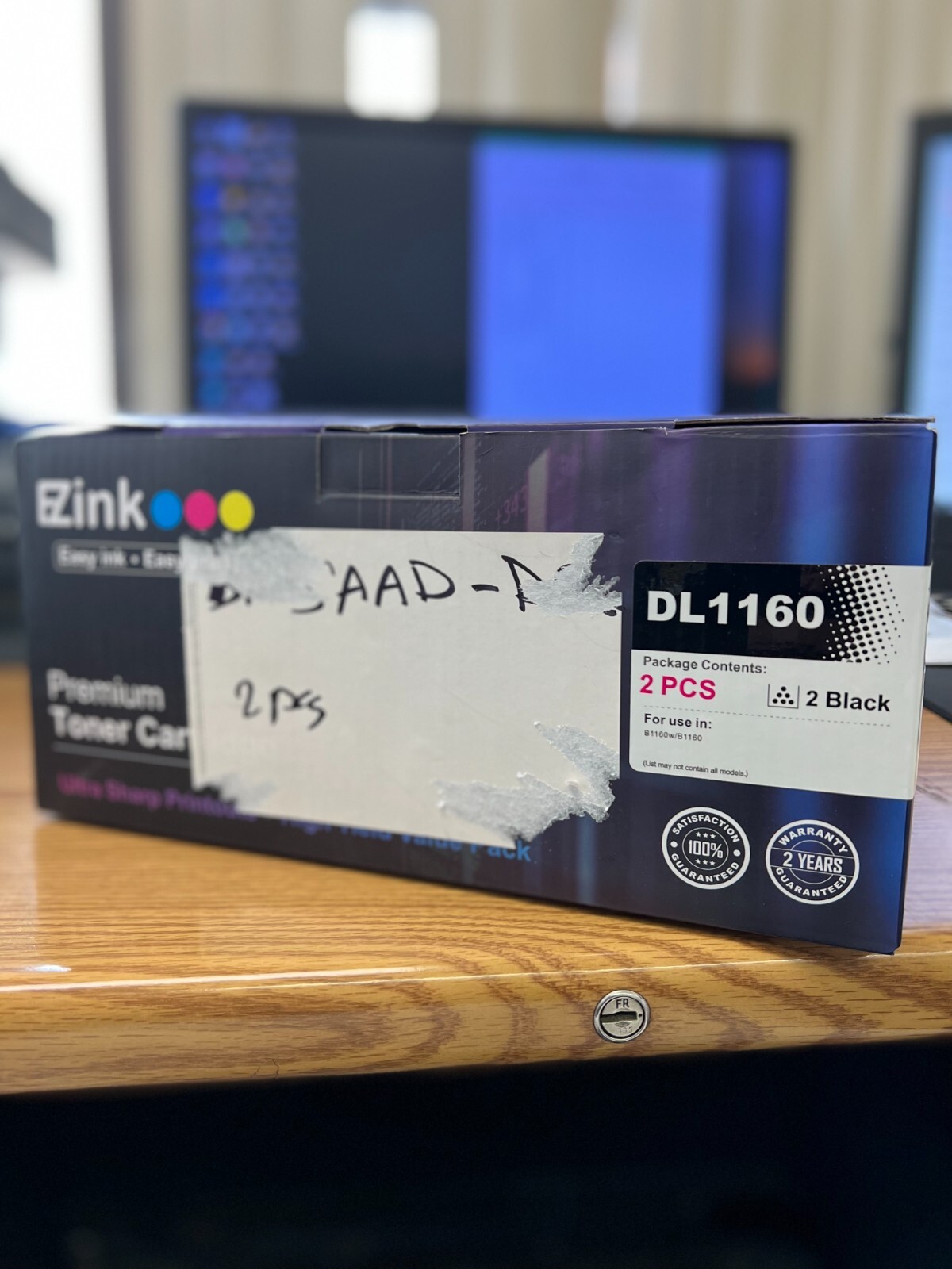 2 New Premium DL1160 Toner Cartridge For use in B1160w/B1160