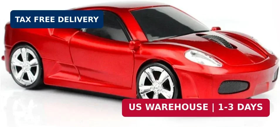 MGbeauty Sport Car Shape Computer Mice 2.4ghz Wireless Mouse 1600dpi Optical Gam