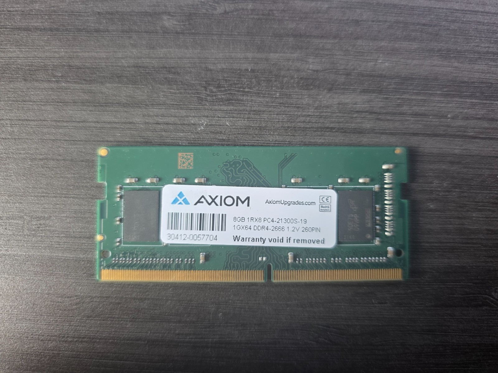 AXIOM 8GB 1RX8 PC4-21300s SODIMM MEMORY RAM