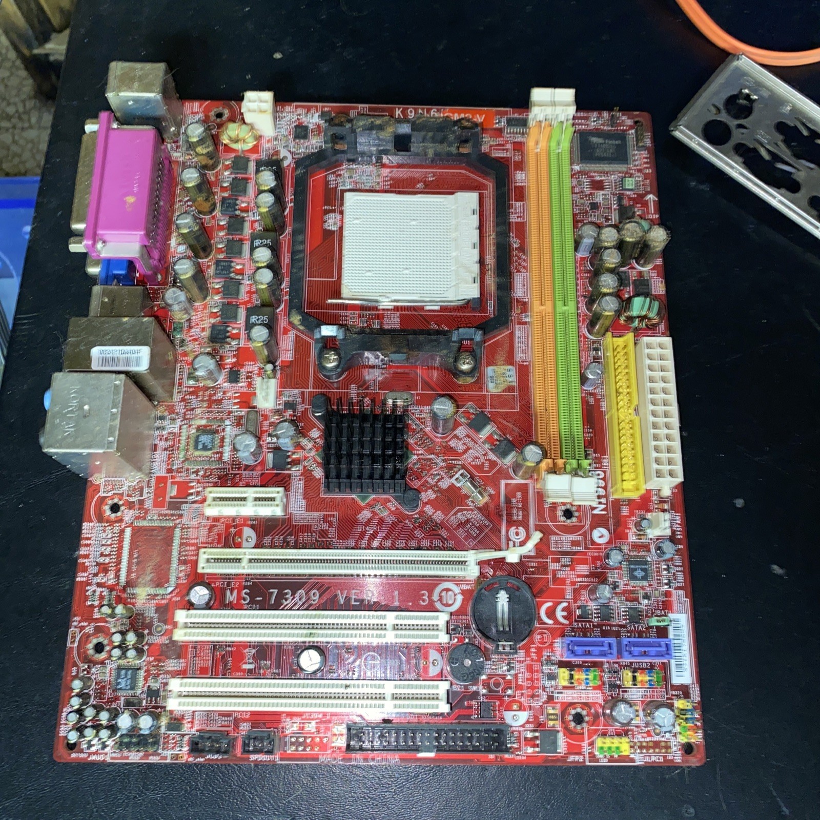 (AS IS) MSI MS-7309 Ver1.3 AM2+ AMD Micro-ATX DDR2 Retro Desktop Motherboard