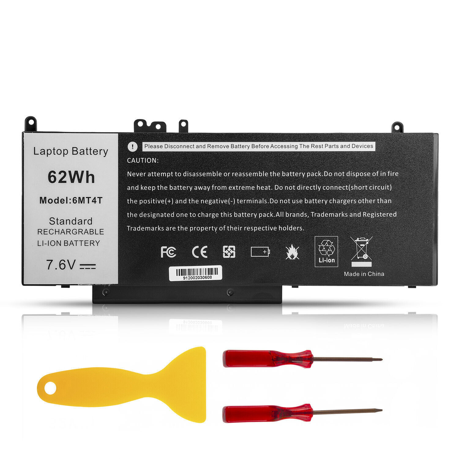 ✅6MT4T Battery For Dell Latitude E5470 E5570 Precision 3510 79VRK 62Wh/Charger