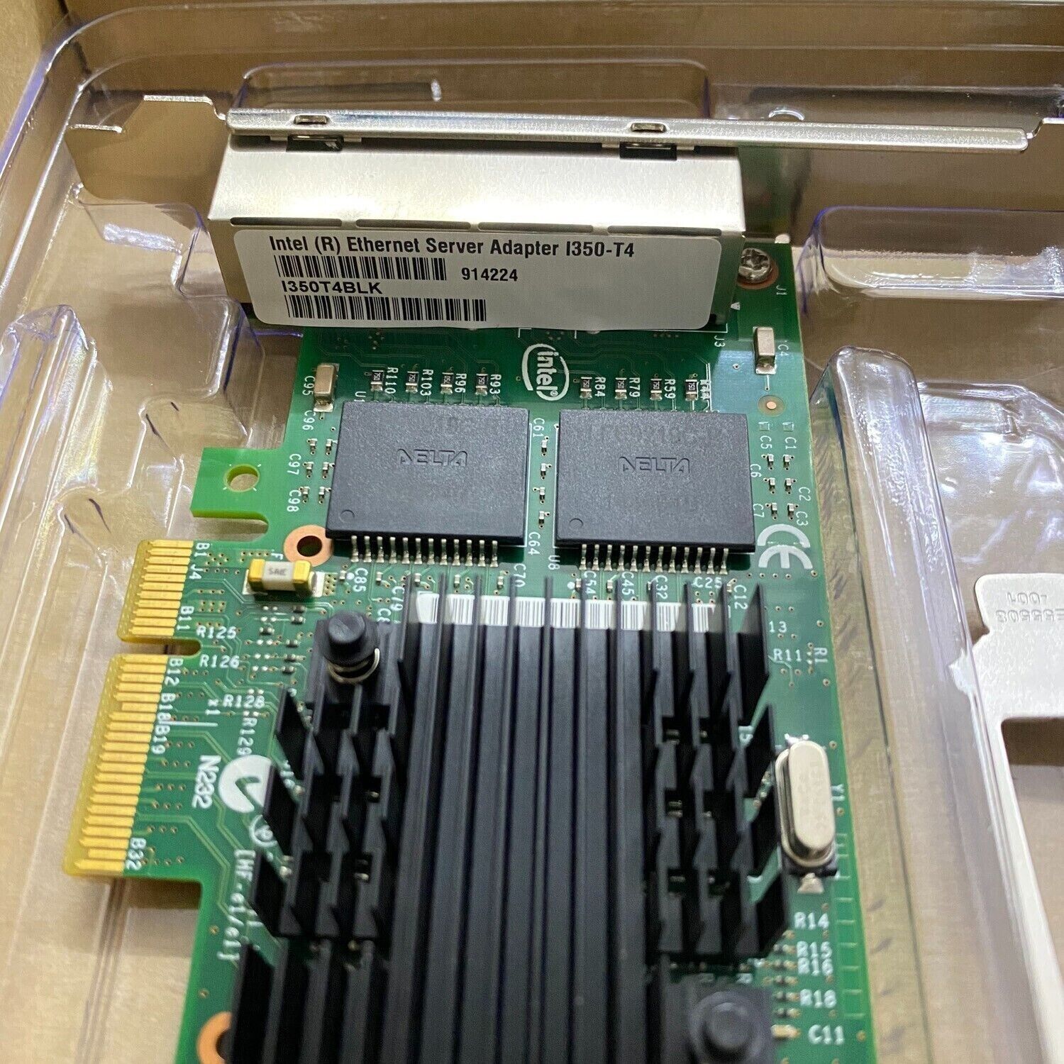 NEW Intel I350-T4V2 i350-T4 PCIe x4 Ethernet Adapter NIC Network Quad Ports Card
