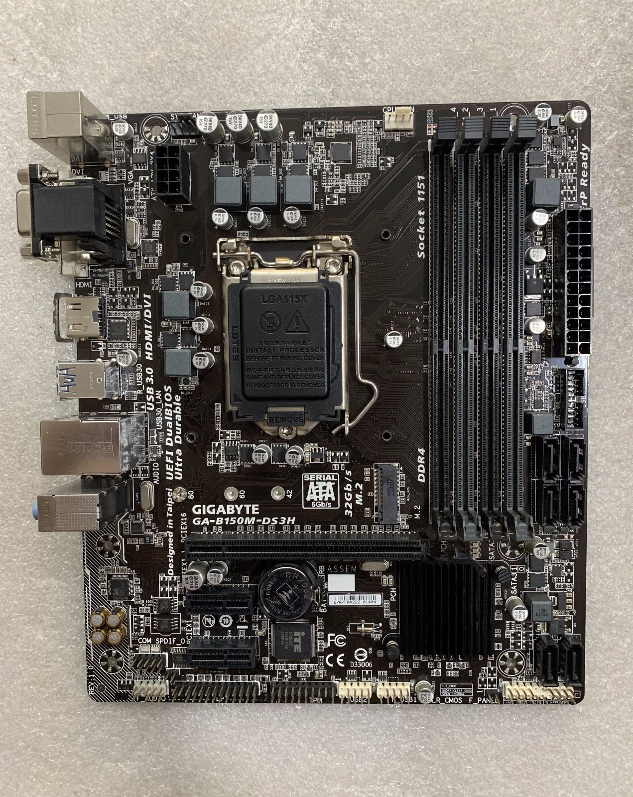 GIGABYTE B150M-DS3H Motherboard LGA1151 Chipset Intel B150 DDR4 DVI VGA