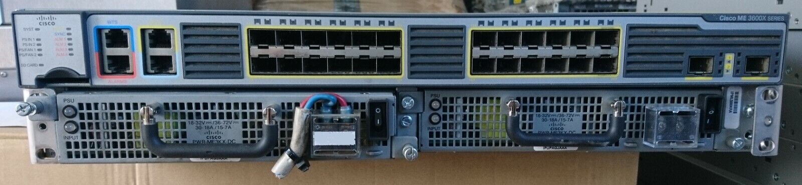 Cisco ME-3600X-24FS-M Ethernet Switch Router 24GE  Dual Power DC