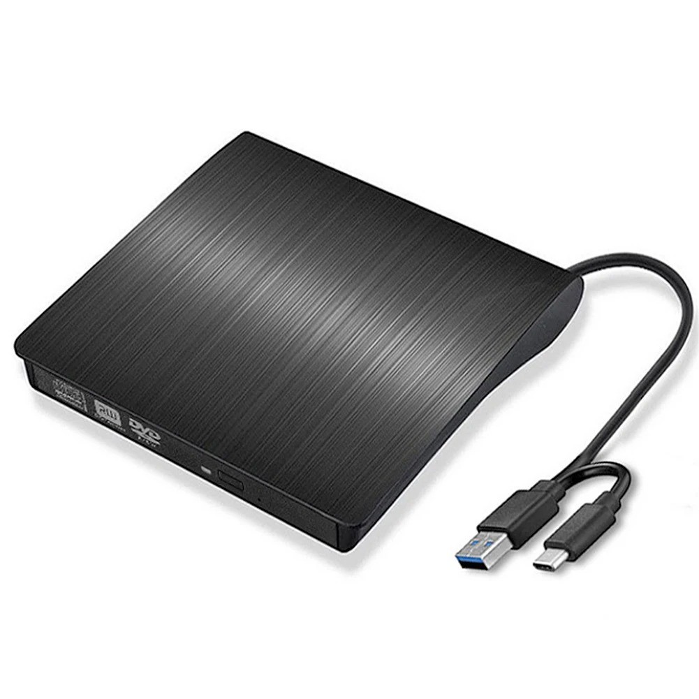 2024 External CD DVD RW Drive USB 3.0 Writer Burner Player Black For Laptop PC