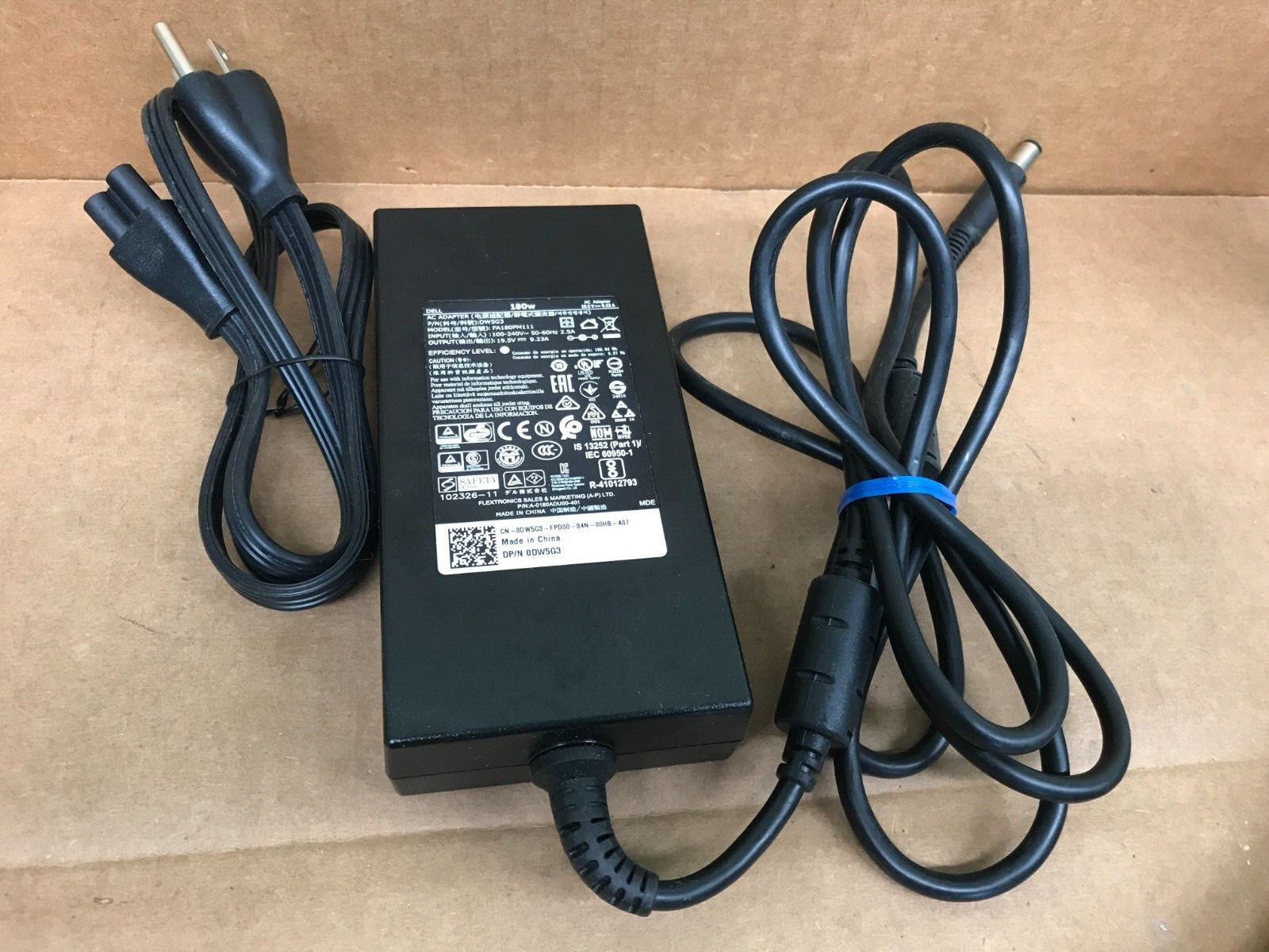 OEM Original Dell Precision AC Adapter FA180PM111 180W 19.5V 9.23A  0DW5G3
