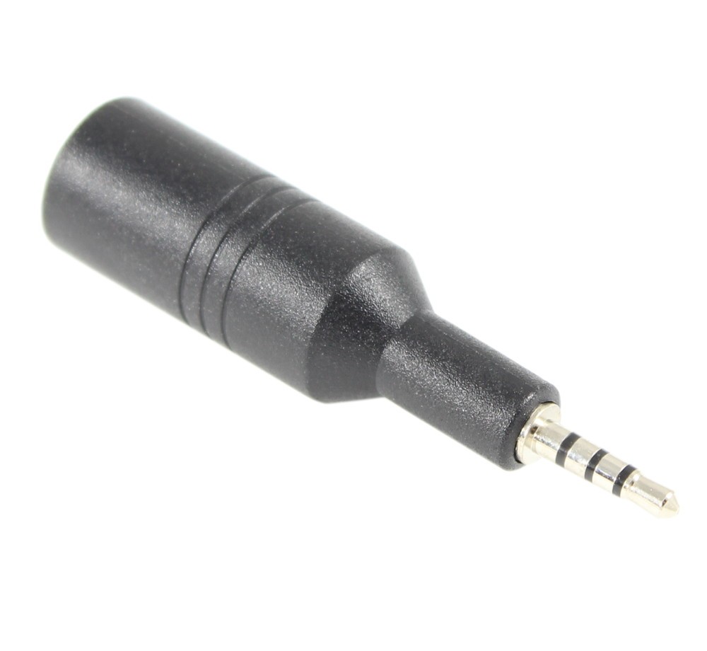 3.5mm 4 Conductor TRRS Female to 2.5mm Male 4 Conductor TRRS Adapter