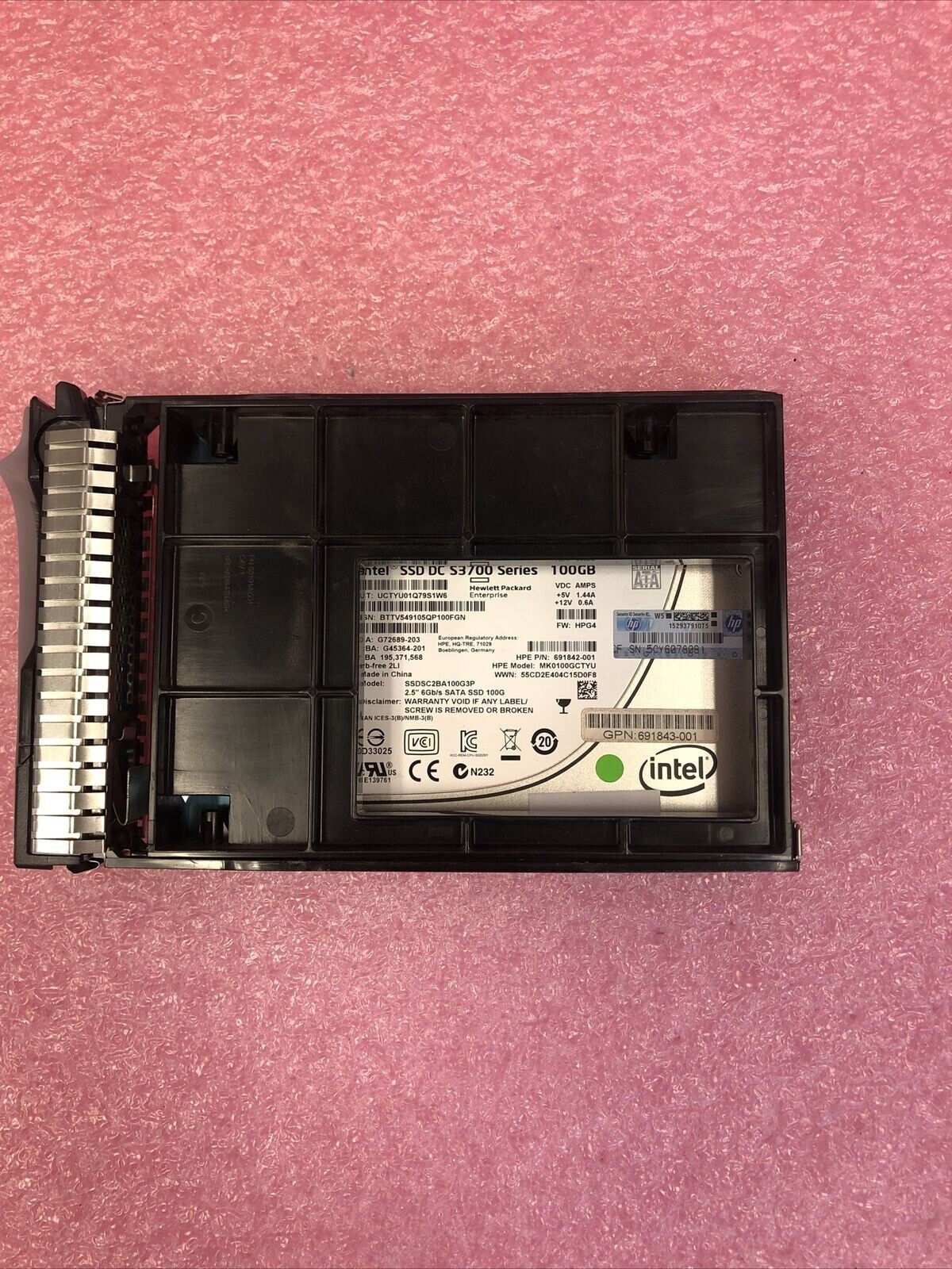 692160-001 HP 100GB HOT-PLUG SOLID STATE DRIVE LFF 3.5IN