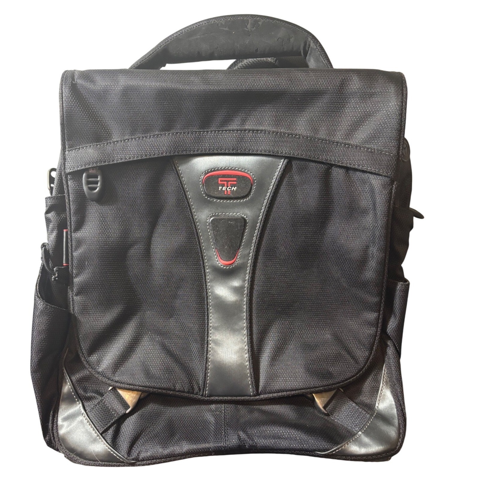 T-Tech by Tumi 5589D Ballistic Nylon Laptop Messenger Bag Black