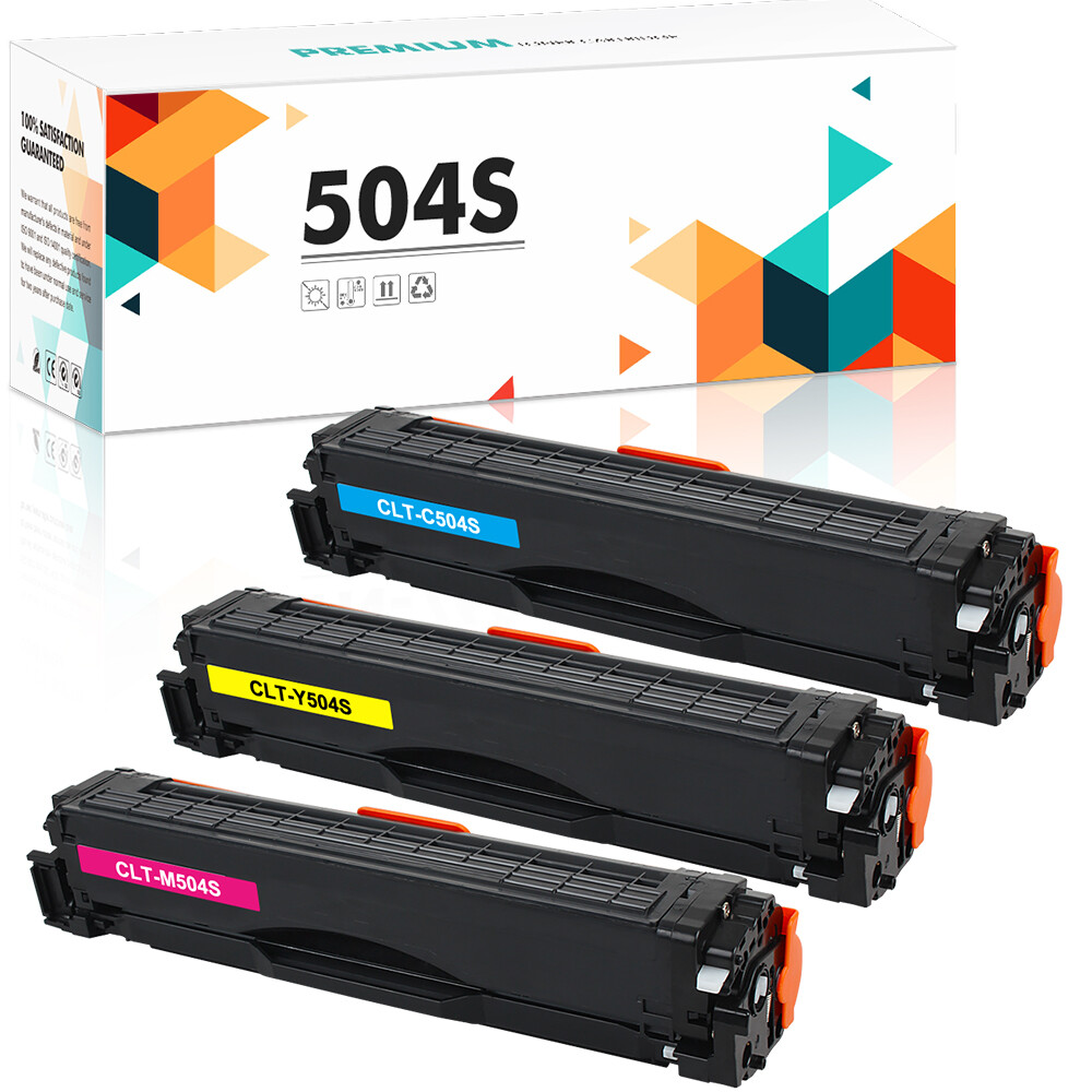 3 Pack CLT-K504S 504S Color Toner Set For Samsung CLX-4195N CLX-4195FN 4195FW